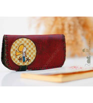 Y.Küçük Prens Figürlü Büyük Cüzdan Etnik Bohem Retro Vintage Style - BORDO