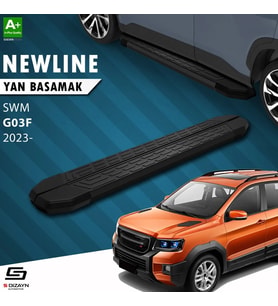 S-Dizayn SWM G03F NewLine Siyah Yan Basamak 193 Cm 2023 Üzeri A+ Kalite
