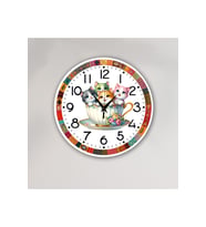 bilge Tasarım Çocuk Odası Duvar Saati 30 x 30 CM (Çok Renkli)