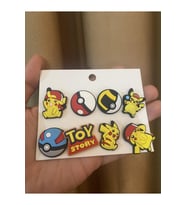 Pikachu Pokemon Jibbitz Terlik Süsü Aksesuarı 8 Adet Aksesuar