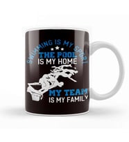 Swimming Pool Water Sports Team Swim Swimmer Water Sports Kupa Bardak Porselen