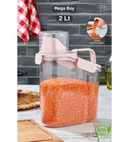 Özel Tasarım 1.8 L Kapaklı Sıvı Toz Deterjan Saklama Kabı Banyo Organizer Çok Amaçlı Saklama Kutusu PEMBE