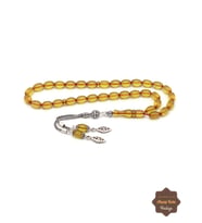 Sarı Arpa Kesim Sıkma Kehribar Tesbih 201024702