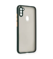 Galaxy A11 Kılıf Montreal Silikon Kapak - Yeşil