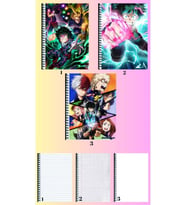 bocu no hero academia 3 adet defter A4 büyük boy 72 sayfa çizgili_kareli_çizgisiz defter seti