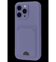 iPhone 16 Pro Max Kılıf Kelvin Kartvizitli Silikon - Lila