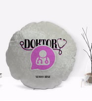 BK Gift Kişiye Özel İsimli Doktor Tasarımlı Dekoratif Kırlent Yastık-12