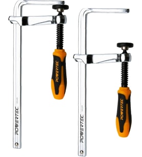 Powertec 71409 Hızlı Vidalı Kılavuz Ray Kelepçesi, Mft Ve Kılavuz Ray Sistemi Için, 17,78 Cm Kapasit