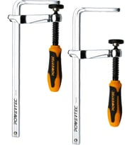 Powertec 71409 Hızlı Vidalı Kılavuz Ray Kelepçesi, Mft Ve Kılavuz Ray Sistemi Için, 17,78 Cm Kapasit