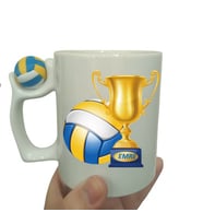 Dönen Voleybol Topu Figürlü Voleybol Baskılı Kupa
