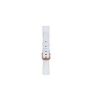 Fro LW38-43 20 mm Hakiki Deri Düz Beyaz Kordon Gold Toka