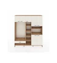 Hyperion Dolap 11 Raflı Tek Çekmeceli 7 Kapaklı 220x44x243 Çam-Aytaşı/Aytaşı