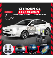 Citroen C5 2008-2015 Uzun Far Uyumlu Şimşek Etkili Led Xenon Pro Series H1