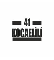 41 Kocaelili Araba Sticker siyah 16x9 CM (Siyah)