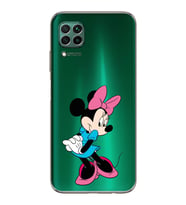 Huawei P40 Lite  Kamera korumalı Kapak Minnie Mouse Tasarımlı  Şeffaf Kılıf