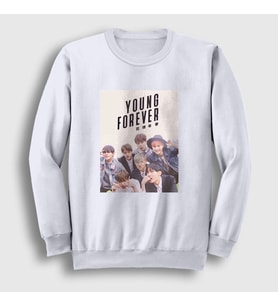 Presmono Unisex Beyaz Young Forever K-Pop Monsta X Sweatshirt 275328tt
