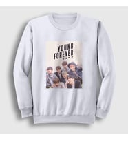 Presmono Unisex Beyaz Young Forever K-Pop Monsta X Sweatshirt 275328tt