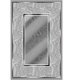 Eliana Home Baskılı, Yıkanabilir Kaymaz Taban Salon Halısı LNA0034-SD1024 100x150 cm (Gri)
