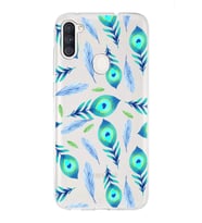 PrintiFy Samsung Galaxy A11 ile Uyumlu 1mm Slim Fit Nazar Boncuğu 3 Baskılı Şeffaf  Kılıf