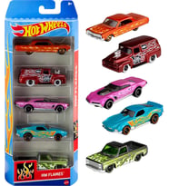 Hot Wheels Beşli Araba Seti - Oyuncak Araba Koleksiyonu, 1:64 Ölçek - 1806 (Çok Renkli)