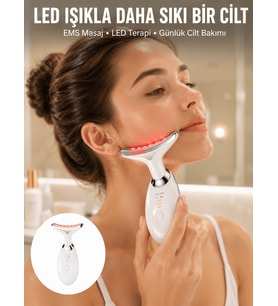 Yüz ve Boyun İçin LED Işık Terapili Bakım Cihazı Yeni Nesil