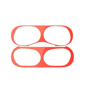 Uyumlu Model Apple Airpods Pro 1. / 2. Nesil Kulaklık İçi Kir Toz Önleyici Sticker (Kırmızı)