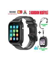 4G GPS Çocuk Saati, 2 Kordon ve Boyun Askılığı ile, 2024 Model