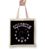 Zodiac Sign Aquarius Bez Çanta Uzun Saplı