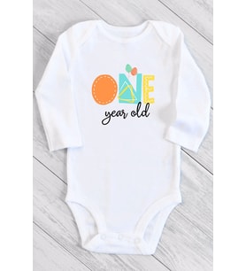 1 Yaş One Boho Uzun Kol Çıtçıtlı Bebek Body