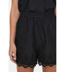 ONLLOU LIFE EMB LOOSE SHORTS WVN (Koyu Gri)