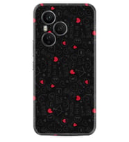Honor 400 Pro Kılıf Boutique Baskılı Resimli Siyah Kalp ve Ok Pcode -064