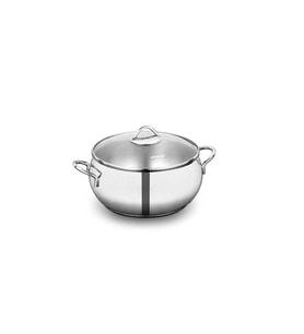 Korkmaz KOR A1075 Tombik Derin Çelik Tencere 24x12 cm 5,5 Litre (Gri)