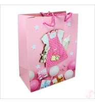 Karton Çanta, Etek Model Pembe 23 x 18 x 10 cm - 1 Adet (STD)