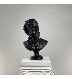 Poseidon 'Gold Streak' Dekoratif Heykel, Pop Art Roma Yunan Heykelleri