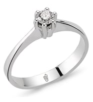 Romeo Pırlanta 0.25 Ct Tektaş Yüzük RM20033 (Çok Renkli)