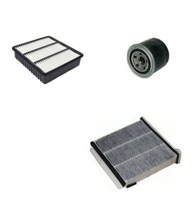 Filtre Bakım Seti Mitsubishi Outlander 2.0 2.4 2001-2006 Hava + Yağ f. + Polen Filtre Sardes