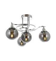 AVONNI AV-60156-4K Krom Kaplama Modern Avize E27 Metal Cam 55cm
