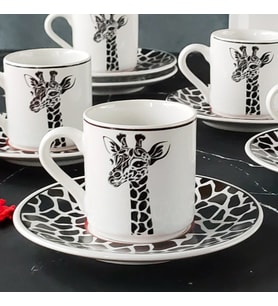Regna Home Harmony Zürafa 6 Kişilik Kahve Fincan Takımı ( HBF-12-KFT-ZUR )
