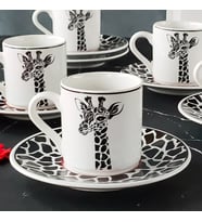 Regna Home Harmony Zürafa 6 Kişilik Kahve Fincan Takımı ( HBF-12-KFT-ZUR )