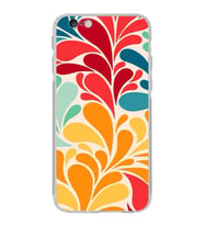 PrintiFy iPhone 6S Plus ile Uyumlu Retro Color 5  Kamera Korumalı Şeffaf  Kılıf