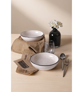 Keramika Krem Ephesus Yemek / Salata Tabağı 20 Cm 2 Adet 23381