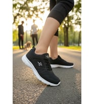 Enoch Unisex Beyaz Yüksek Tabanlı Bağcıklı Yürüyüş Ve Koşu Spor Ayakkabı Günlük Sneaker