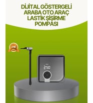 Dijital Ekranlı Taşınabilir Akıllı Araç Hava Kompresörü