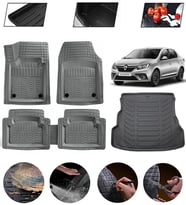 Renault Symbol 2008-2012 Uyumlu Paspas Araca Özel Bagaj Havuzu MBS Gri