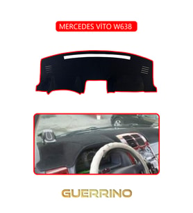 MERCEDES VİTO W638 TORPİDO KORUMA HALISI KIRMIZI KENAR