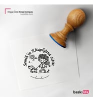 Köpek Kişiye Özel Kitap Damgası Kitap Mührü Kaşe Kitap Mühür Özel Damga 475