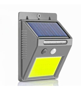 Solar 48 LED Bahçe Lambası - Geniş Açılı Panel - Duvara Monte