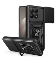 Xiaomi 15T Uyumlu Kılıf Magnetik Standlı Kamera Korumalı Zore Sürgülü Vega Kapak