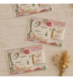 Söz Nişan Kına Nikah Düğün Hatırası Kare Açacak Magnet