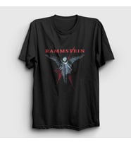 Presmono Unisex Siyah Angel Rammstein T-Shirt 104917tt